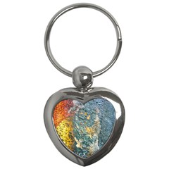 Colorful Abstract Texture  Key Chains (heart)  by dflcprints