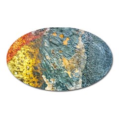 Colorful Abstract Texture  Oval Magnet by dflcprints