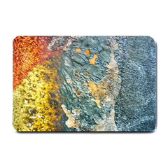 Colorful Abstract Texture  Small Doormat  by dflcprints