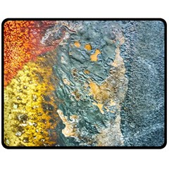 Colorful Abstract Texture  Fleece Blanket (medium)  by dflcprints