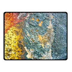 Colorful Abstract Texture  Fleece Blanket (small) by dflcprints