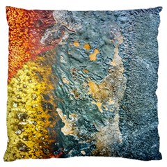 Colorful Abstract Texture  Large Cushion Case (one Side) by dflcprints