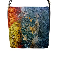 Colorful Abstract Texture  Flap Messenger Bag (l)  by dflcprints