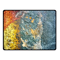 Colorful Abstract Texture  Double Sided Fleece Blanket (small)  by dflcprints