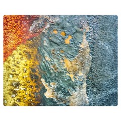 Colorful Abstract Texture  Double Sided Flano Blanket (medium)  by dflcprints