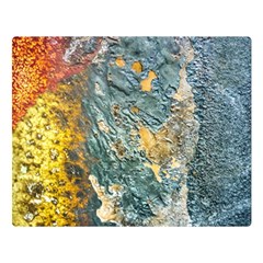 Colorful Abstract Texture  Double Sided Flano Blanket (large)  by dflcprints