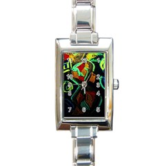 Girls Curiousity 12 Rectangle Italian Charm Watch