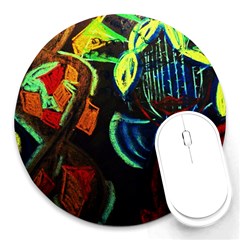 Girls Curiosity 11 Round Mousepads by bestdesignintheworld