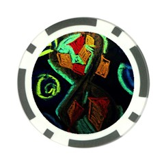 Girls Curiosity 12 Poker Chip Card Guard by bestdesignintheworld