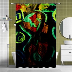 Girls Curiosity 12 Shower Curtain 48  X 72  (small)  by bestdesignintheworld