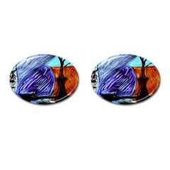 House Will Be Built 8 Cufflinks (oval)