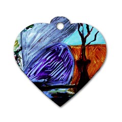 House Will Be Built 8 Dog Tag Heart (two Sides) by bestdesignintheworld