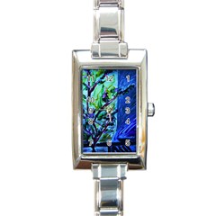 House Will Be Built 1 Rectangle Italian Charm Watch by bestdesignintheworld