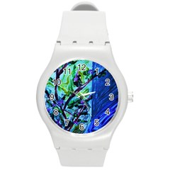 House Will Be Built 1 Round Plastic Sport Watch (m) by bestdesignintheworld