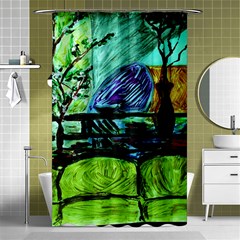 House Will Be Built Shower Curtain 48  X 72  (small)  by bestdesignintheworld