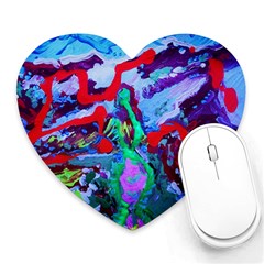 Desert Blooming 1/1 Heart Mousepads by bestdesignintheworld