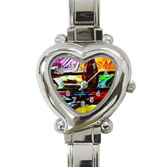 House Will Be Built 2 Heart Italian Charm Watch by bestdesignintheworld