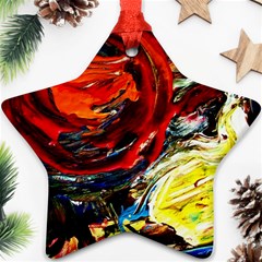 Sunset In A Mountains Star Ornament (two Sides) by bestdesignintheworld