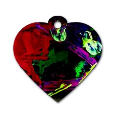 Spooky Attick 4 Dog Tag Heart (one Side) by bestdesignintheworld