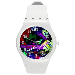 Spooky Attick 5 Round Plastic Sport Watch (m) by bestdesignintheworld