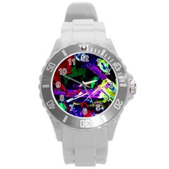 Spooky Attick 5 Round Plastic Sport Watch (l) by bestdesignintheworld