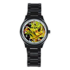 Spooky Attick 9 Stainless Steel Round Watch by bestdesignintheworld