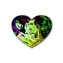 Spooky Attick 10 Rubber Coaster (heart)  by bestdesignintheworld