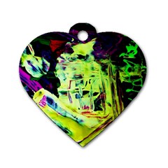 Spooky Attick 10 Dog Tag Heart (one Side) by bestdesignintheworld