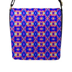 Artwork By Patrick-colorful-33 Flap Messenger Bag (l)  by ArtworkByPatrick