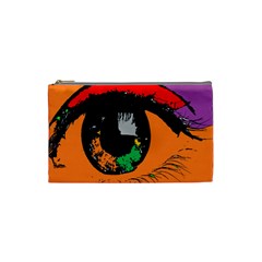 Eyes Makeup Human Drawing Color Cosmetic Bag (small)  by Simbadda