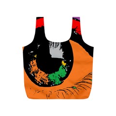 Eyes Makeup Human Drawing Color Full Print Recycle Bags (s)  by Simbadda