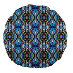 ARTWORK BY PATRICK-COLORFUL-34 Large 18  Premium Round Cushions Front