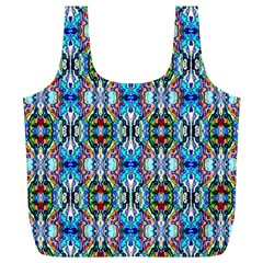 Artwork By Patrick-colorful-34 Full Print Recycle Bags (l)  by ArtworkByPatrick