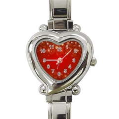 Background Abstract Christmas Heart Italian Charm Watch by Simbadda