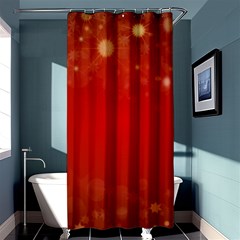 Background Abstract Christmas Shower Curtain 36  X 72  (stall)  by Simbadda