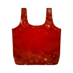 Background Abstract Christmas Full Print Recycle Bags (m)  by Simbadda