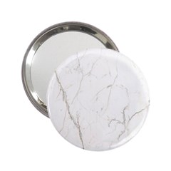 White Marble Tiles Rock Stone Statues 2 25  Handbag Mirrors by Simbadda