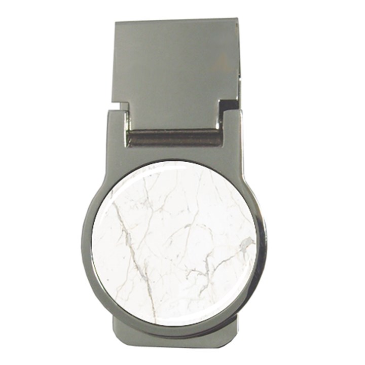 White Marble Tiles Rock Stone Statues Money Clips (Round) 