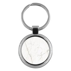 White Marble Tiles Rock Stone Statues Key Chains (round)  by Simbadda