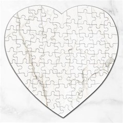 White Marble Tiles Rock Stone Statues Jigsaw Puzzle (heart) by Simbadda