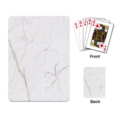 White Marble Tiles Rock Stone Statues Playing Card by Simbadda