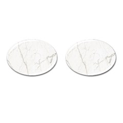 White Marble Tiles Rock Stone Statues Cufflinks (oval) by Simbadda