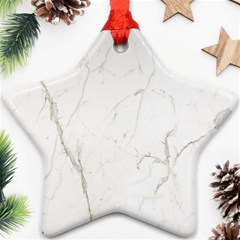 White Marble Tiles Rock Stone Statues Star Ornament (two Sides) by Simbadda