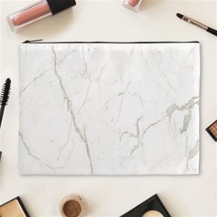 White Marble Tiles Rock Stone Statues Cosmetic Bag (xl) by Simbadda