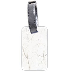 White Marble Tiles Rock Stone Statues Luggage Tags (two Sides) by Simbadda