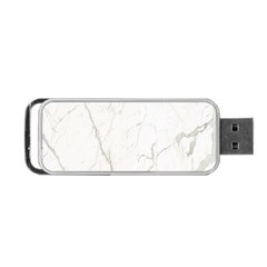 White Marble Tiles Rock Stone Statues Portable Usb Flash (two Sides) by Simbadda