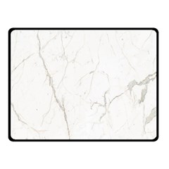 White Marble Tiles Rock Stone Statues Double Sided Fleece Blanket (small)  by Simbadda