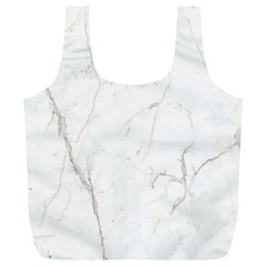 White Marble Tiles Rock Stone Statues Full Print Recycle Bags (l)  by Simbadda