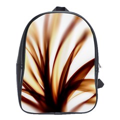 Digital Tree Fractal Digital Art School Bag (large) by Simbadda