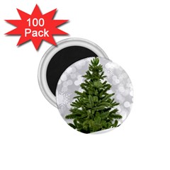 Christmas Xmas Tree Bokeh 1 75  Magnets (100 Pack)  by Simbadda